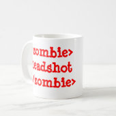 <zombie>headshot</zombie> コーヒー・マグ コーヒーマグカップ (正面左)