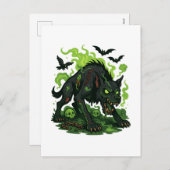 Zombie Hound of the Baskervilles - Cartoon Holle シーズンポストカード (正面/裏面)