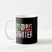 Zombie Hunter _ Halloween Apparel Funny Halloween コーヒーマグカップ (左)
