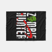 Zombie Hunter _ Halloween Apparel Funny Halloween  フリースブランケット (正面(横))