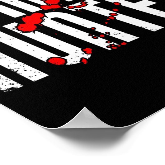 Zombie Hunter _ Halloween Apparel Funny Halloween ポスター (角)