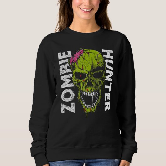 Zombie Hunter Halloween Apparel Halloween 1 スウェットシャツ (正面)