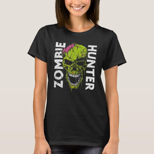 Zombie Hunter Halloween Apparel Halloween 1 Tシャツ (正面)
