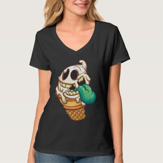 Zombie Ice Cream Truck Monster Tシャツ (正面)