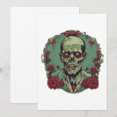 zombie illustration 招待状 (正面/裏面)