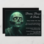 Zombie Invasion | Halloween Costume Party 招待状 (正面/裏面)