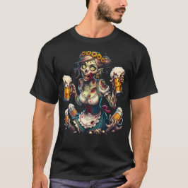 Zombie Kellnerin Dirndl Tシャツ