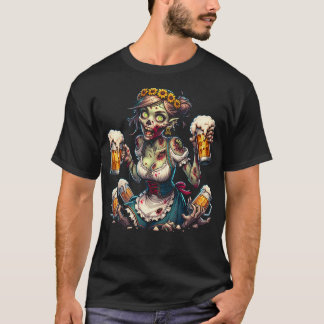 Zombie Kellnerin Dirndl Tシャツ