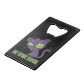 Zombie Kitten Is My Spirit Animal クレジットカード栓抜き (裏面アングル)