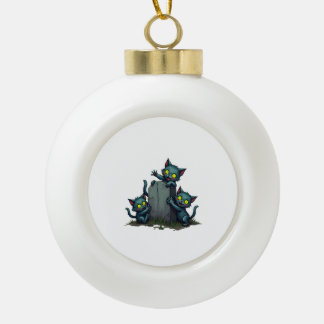 Zombie Kitten Uprising セラミックボールオーナメント