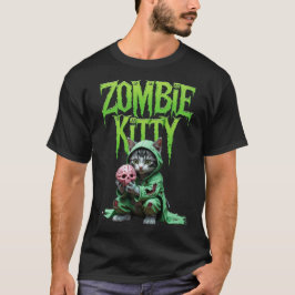 Zombie Kitty T-Shirt: Halloween Cat Lover Tee Tシャツ