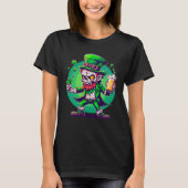 Zombie Leprechaun Irish St Paddy's Beer 1 Tシャツ (正面)