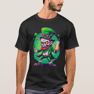 Zombie Leprechaun  Irish  St Paddy's Beer  1 Tシャツ