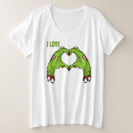 Zombie Love プラスサイズTシャツ