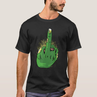 Zombie Middlefinger Brave Person Tシャツ