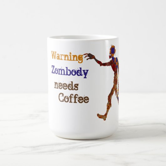 Zombie Needs Coffee モーフィングマグカップ (中央)