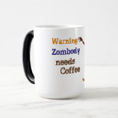 Zombie Needs Coffee モーフィングマグカップ (正面左)
