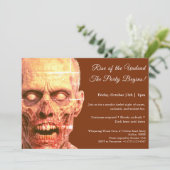 Zombie Night | Halloween Costume Party Invitation 招待状 (スタンド正面)