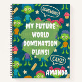 Zombie Notebook “My Future World Domination Plans" ノートブック (正面)