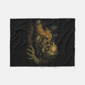 Zombie Npc Teag - Funny Tea G Gamer Meme Halloween フリースブランケット (正面(横))