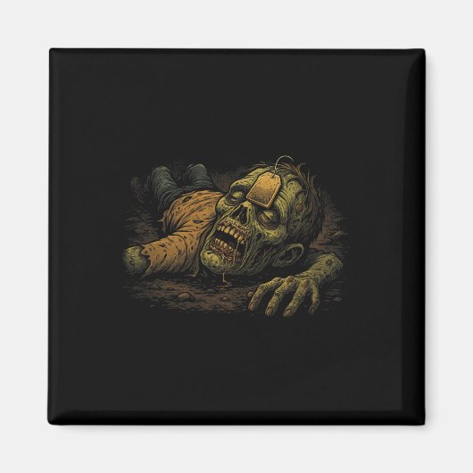 Zombie Npc Teag - Funny Tea G Gamer Meme Halloween マグネット (正面)