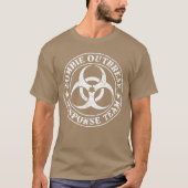 Zombie Outbreak Responseeam White Version boy Tシャツ (正面)