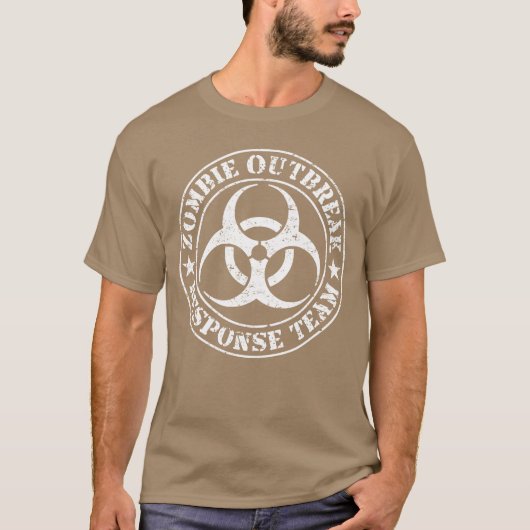 Zombie Outbreak Responseeam White Version boy Tシャツ (正面)