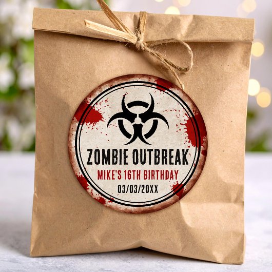 Zombie Party rusty ラウンドシール