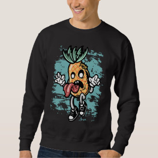 Zombie Pineapple Graphic Zombie Halloween Costume スウェットシャツ