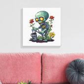 Zombie Plant Parent キャンバスプリント (インサイチュ (リビング))
