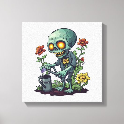 Zombie Plant Parent キャンバスプリント (正面)
