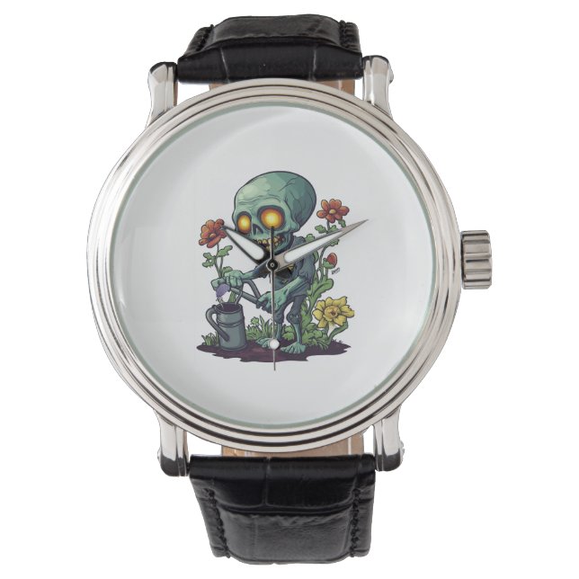Zombie Plant Parent 腕時計 (正面)