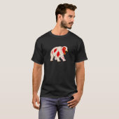 Zombie Polar Bear Animal - Undead Scare Boo Spook Tシャツ (正面フル)
