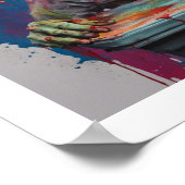 Zombie Posing for Shot Halloween Poster ポスター (角)