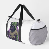 Zombie Pug � Undead Funny Halloween Dog ダッフルバッグ (右コーナー)