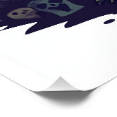 Zombie Pug � Undead Funny Halloween Dog ポスター (コーナー)