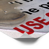 Zombie Quarantine Military Sign ポスター (角)