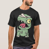 Zombie Rex Dinosaur  For Boys Mummy Halloween Tシャツ (正面)