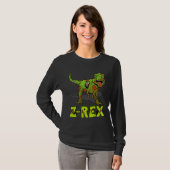 Zombie Rex Zombiesaurus Z Rex Halloween Costume Bo Tシャツ (正面フル)