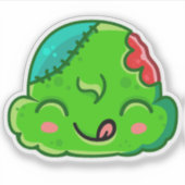 Zombie Scoop Yummy Face - Ice Cream Jump シール (正面)