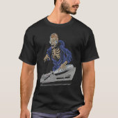 Zombie Skeleton Halloween DJ Tシャツ (正面)