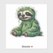 Zombie Sloth Halloween Zombie Sloth Zombie Lover C シール (シート)