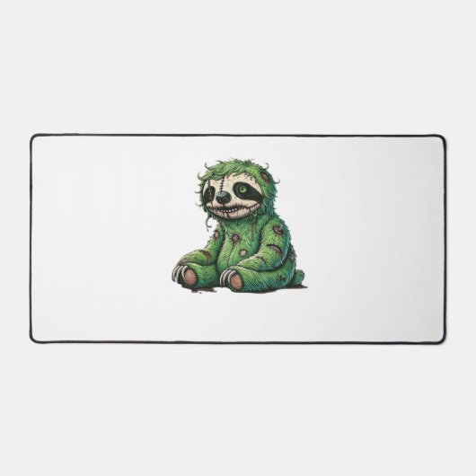 Zombie Sloth Halloween Zombie Sloth Zombie Lover C デスクマット (正面)