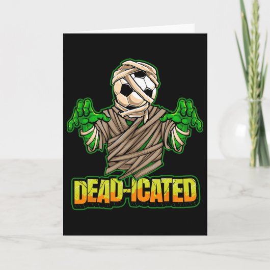 Zombie Soccer Player Scary Soccer Halloween  カード (正面)