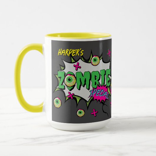 Zombie Special Ghoulishly Fun Personalized マグカップ (左)
