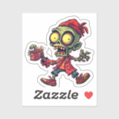 Zombie Sticker – Cool Horror Halloween 2025 シール (シート)