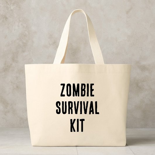 Zombie Survival Kit ラージトートバッグ