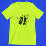 Zombie Tennis Trio Tシャツ<br><div class="desc">Funny t-shirt features three tennis player zombies on the prowl,  one holding a tennis ball and the others holding tennis rackets! Great for anyone who loves racquet sports,  including coaches and workout buddies.</div>