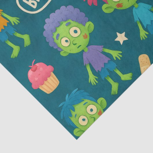 Zombie Tissue Paper Birthday Wrap 薄葉紙 (詳細)