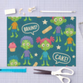 Zombie Tissue Paper Birthday Wrap 薄葉紙 (クラフト)